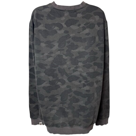 Authentic Bathing Ape Camouflage Crewneck Sweater Comfy Cozy Unisex XL *FLAWED - Picture 6 of 14